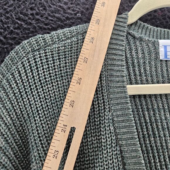BFA Classics Womens Sweater Green Size 1X 100% Cotton Button Close Long Sleeve - Picture 5 of 12